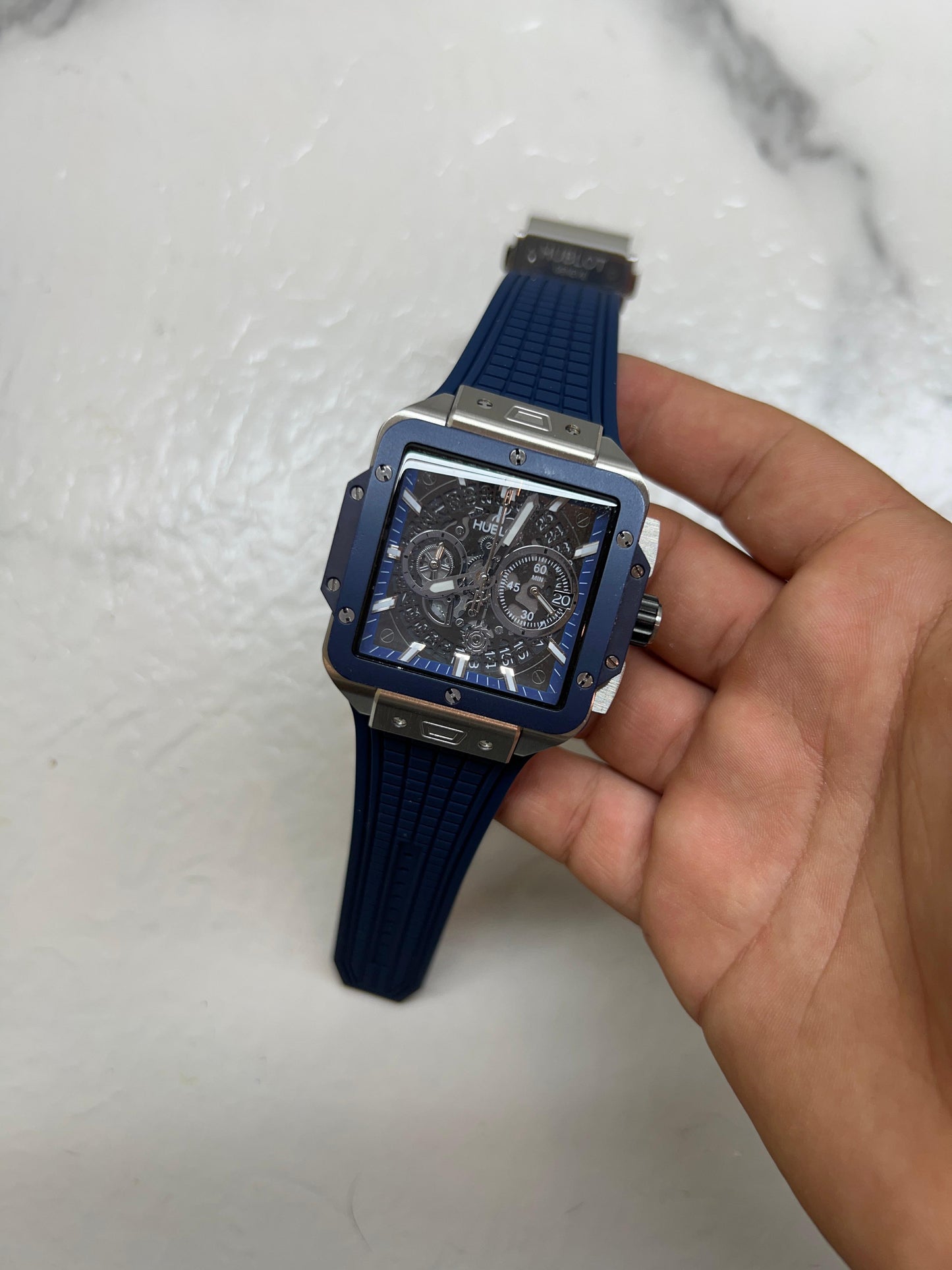 Hublot square bang blu
