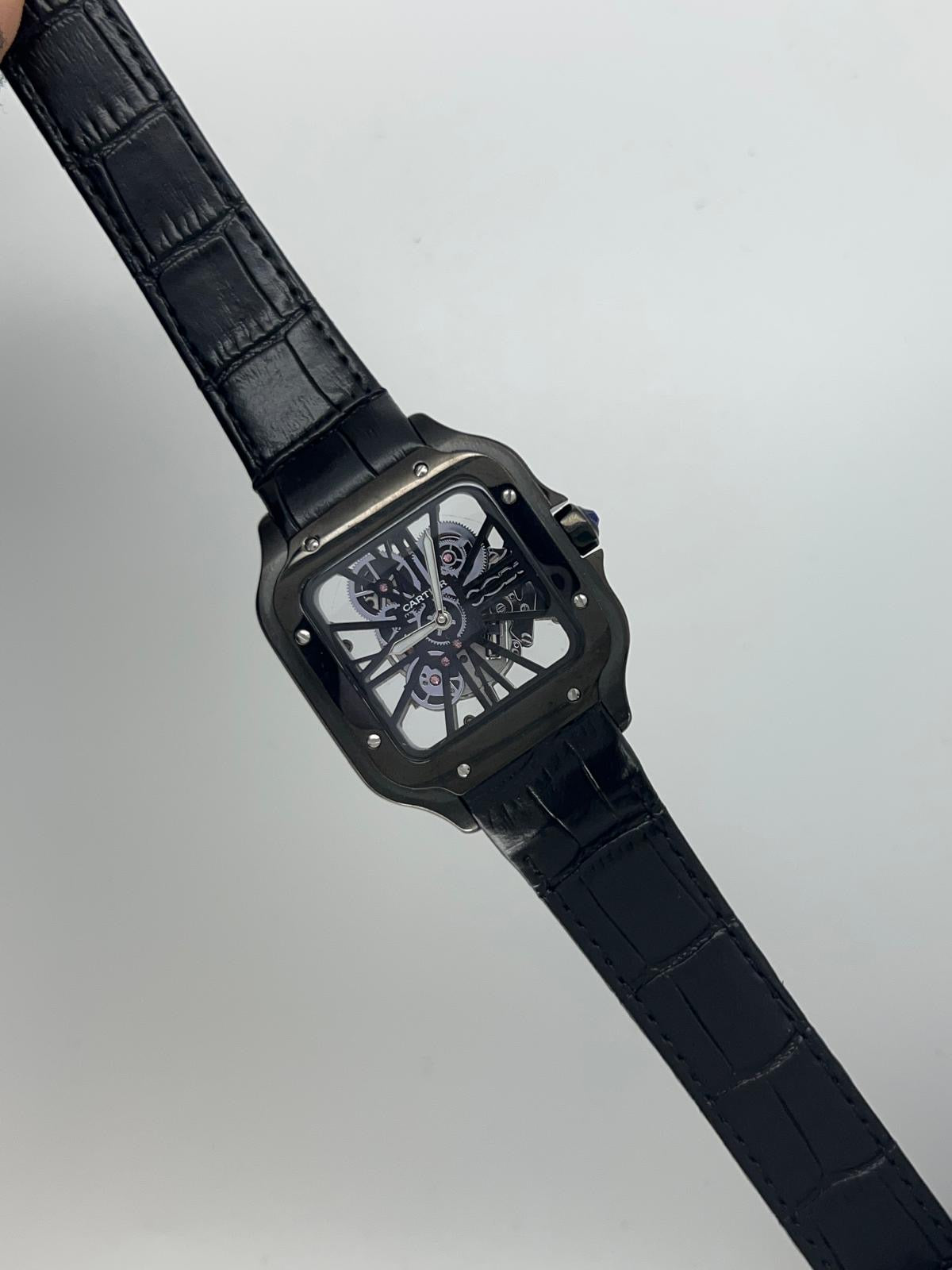 Santos skeleton in pelle