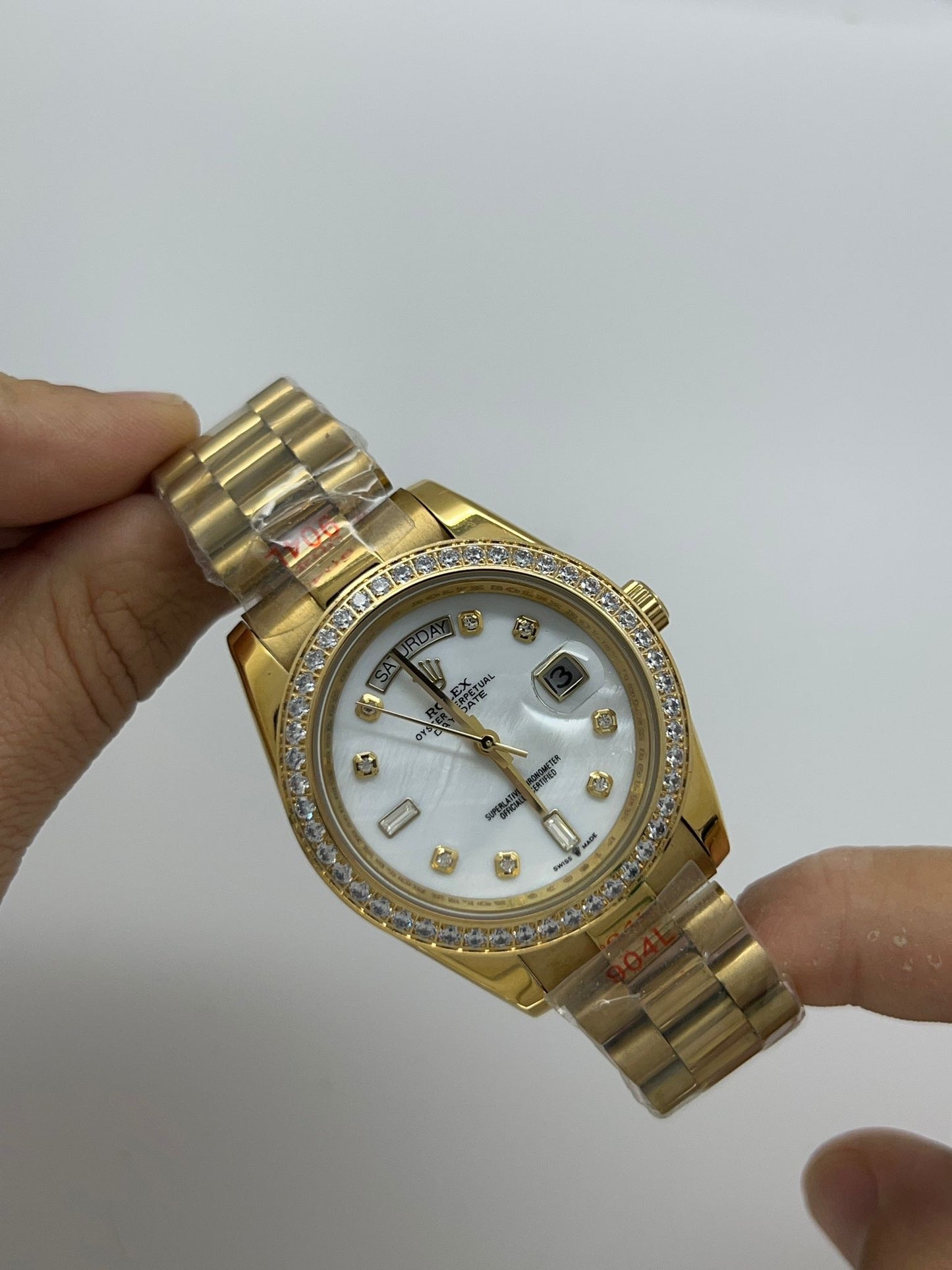 Day date madreperla total gold