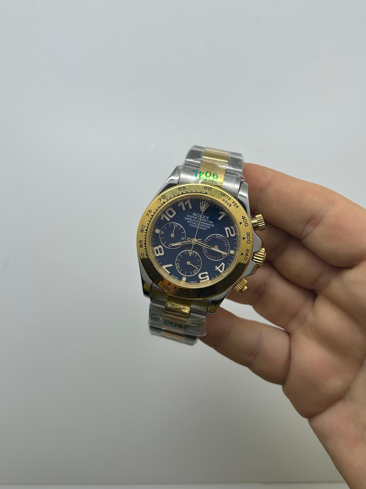 DAYTONA ACCIAIO E ORO DIAL BLU