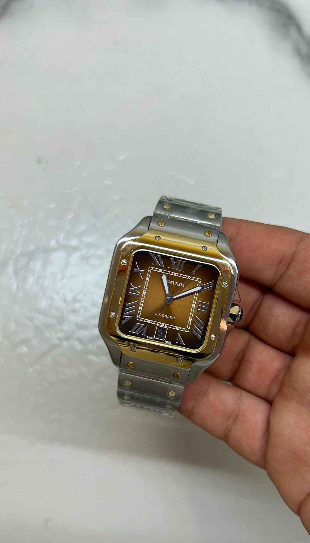 Santos acciaio e oro Brown