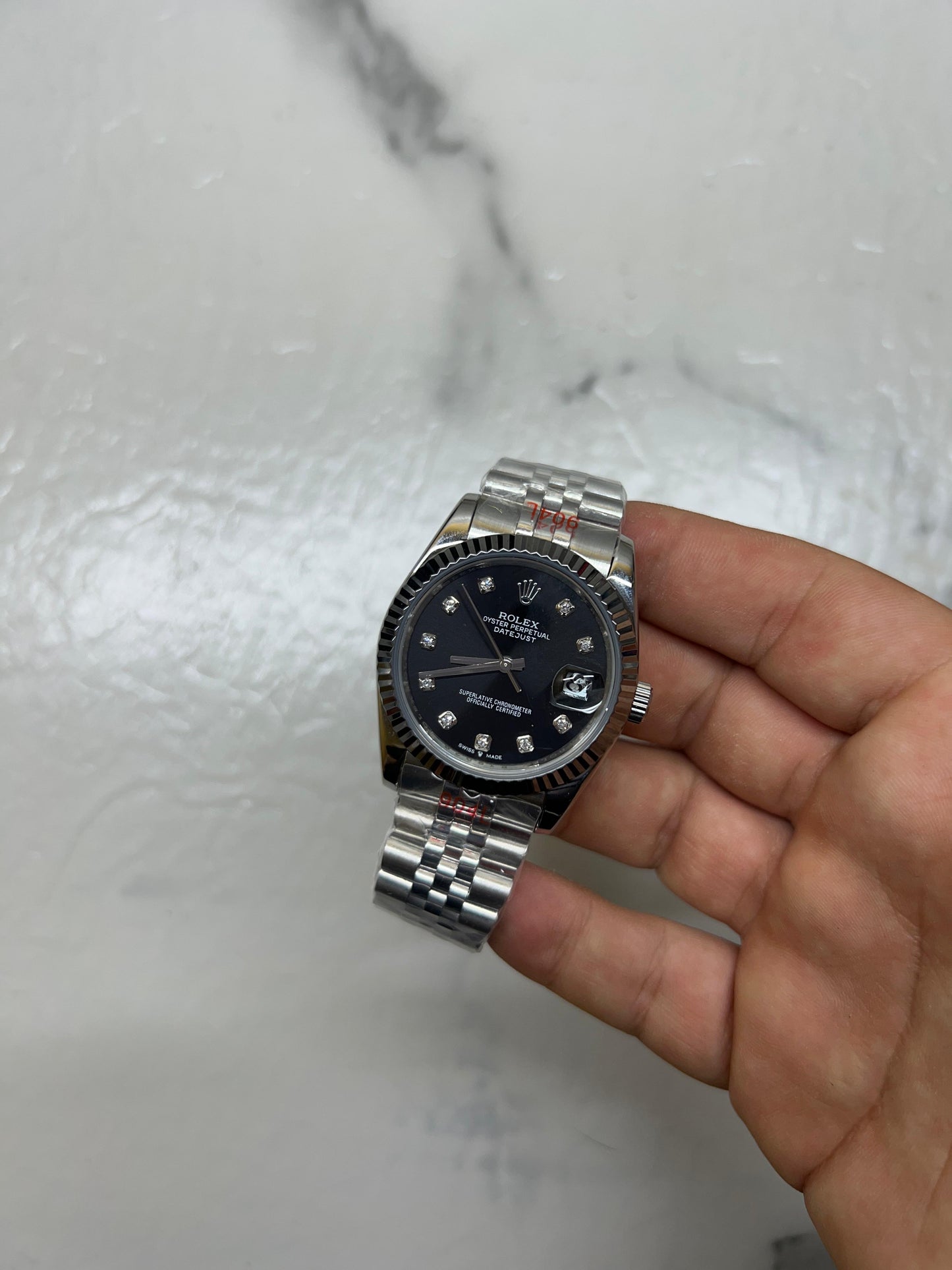 Datejust nero brillantini