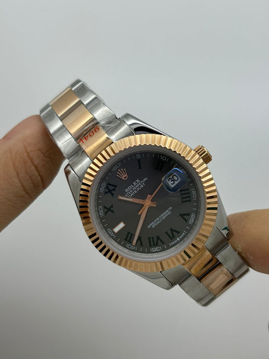 Wimbledon acciaio e oro rosa oyster