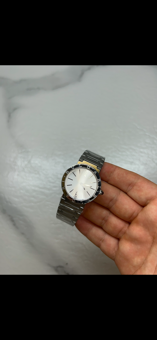 Bulgari tondo acciaio