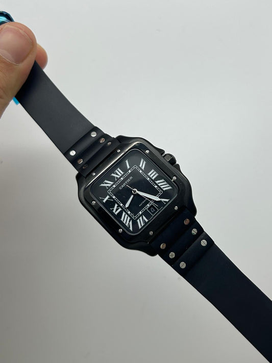 Santos in caucciù total black