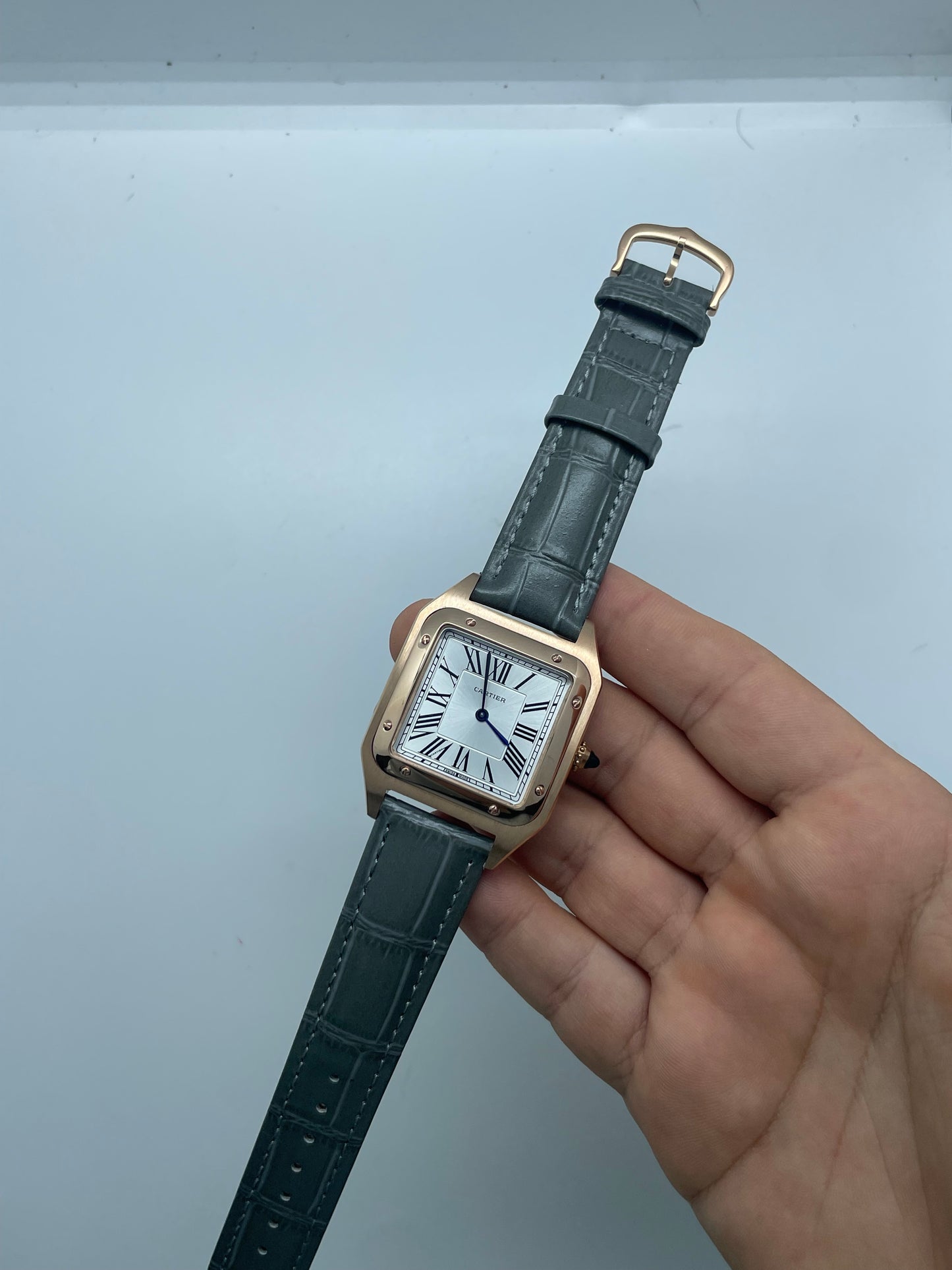 Dumond in pelle grigio