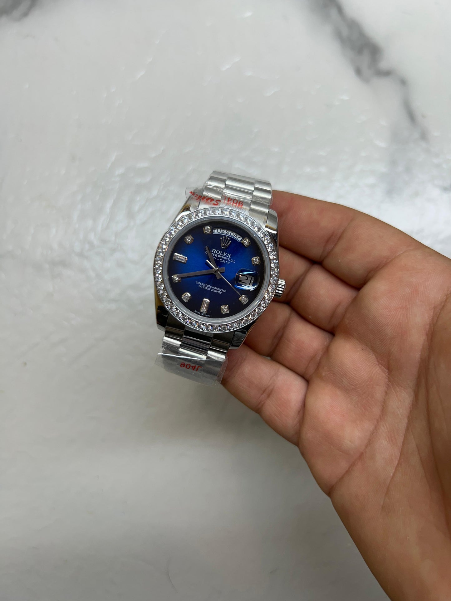 Day date blu Diamond