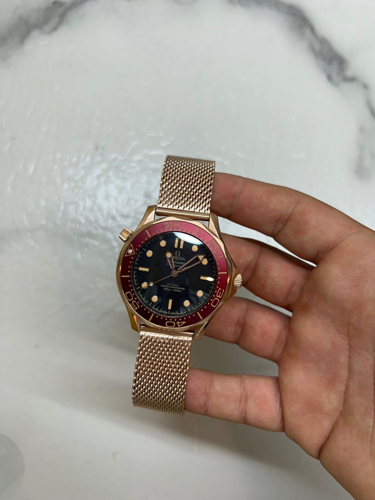 Seamaster oro rosa maglia Milano