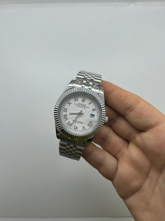 DATEJUST NUMERI ROMANI BIANCO JUBILE